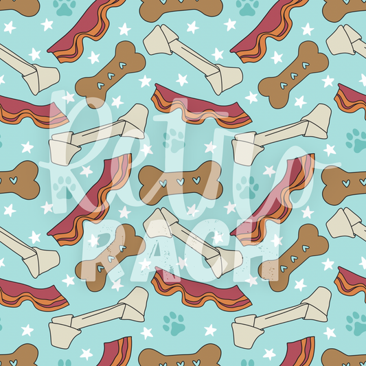 Pup Treats (Blue) | PREORDER | By The Yard