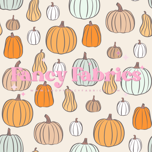 Fall Pumpkins | PREORDER | By The Yard