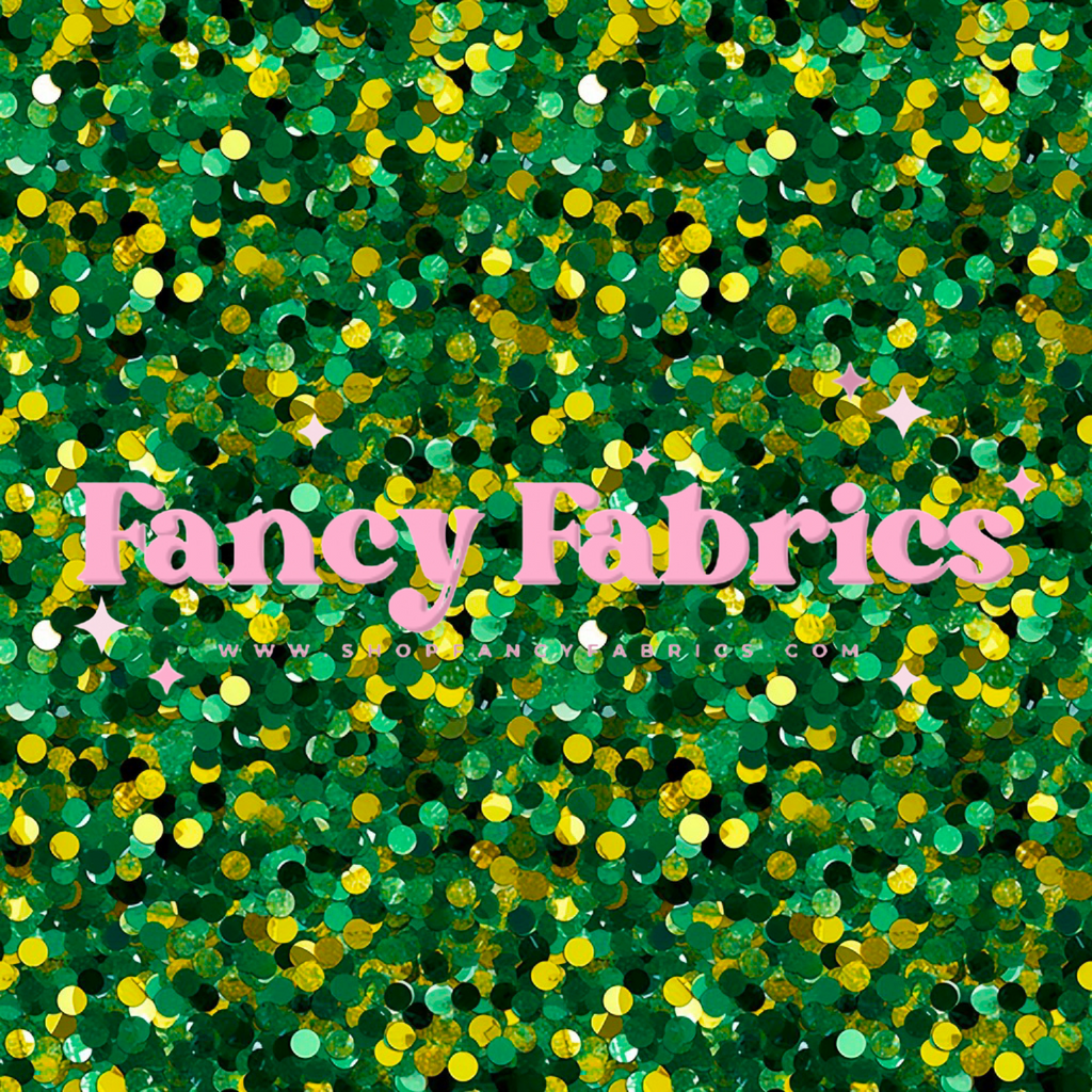 Green Yellow Sequins | PREORDER | By The Yard