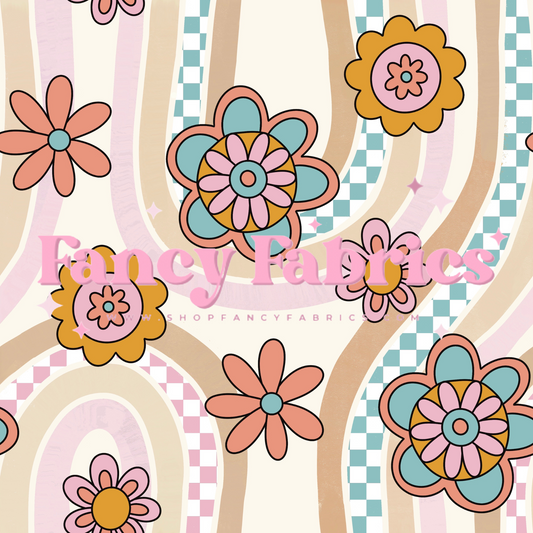 Lauren Liza Designs | Mandala Flowers Wavy | PREORDER | By The Yard