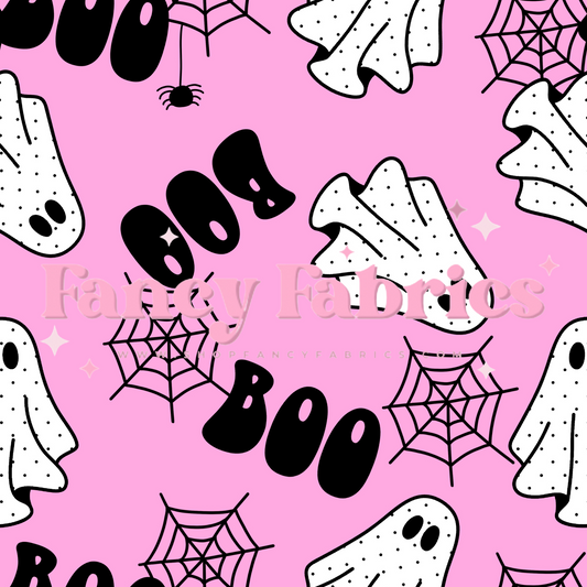 Polka Dot Ghost (Light Pink) | PREORDER | By The Yard