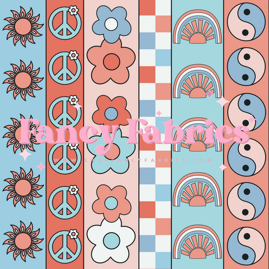 Lauren Liza Designs | 4th Retro Stripes | PREORDER | By The Yard