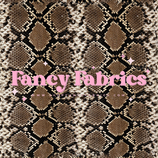 Brown Snake Skin | PREORDER | By The Yard