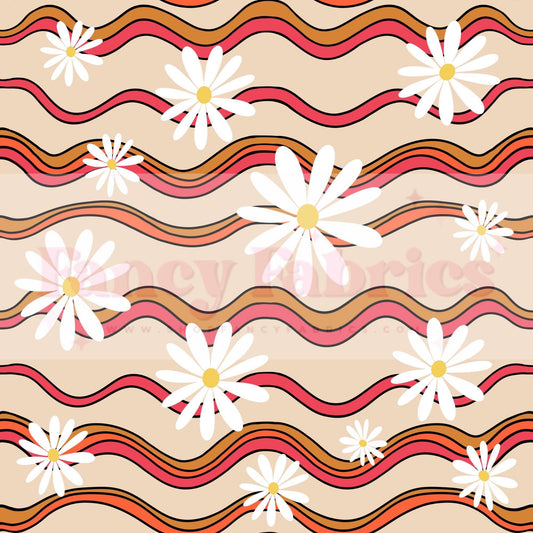 Boho Waves Floral | PREORDER | By The Yard