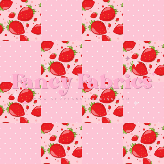 Strawberry Patchwork | PREORDER | By The Yard