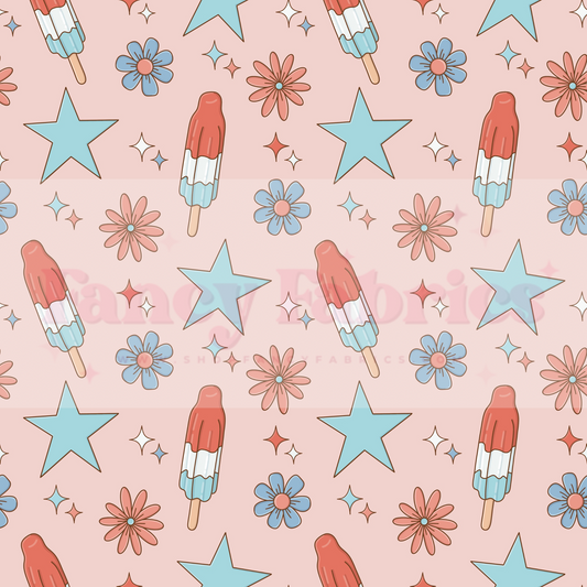 Lauren Liza Designs | 4th Retro | PREORDER | By The Yard