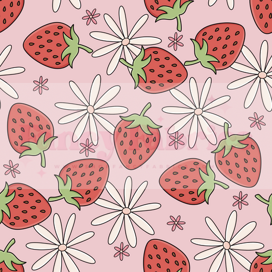 Lauren Liza Designs | Strawberries | PREORDER | By The Yard