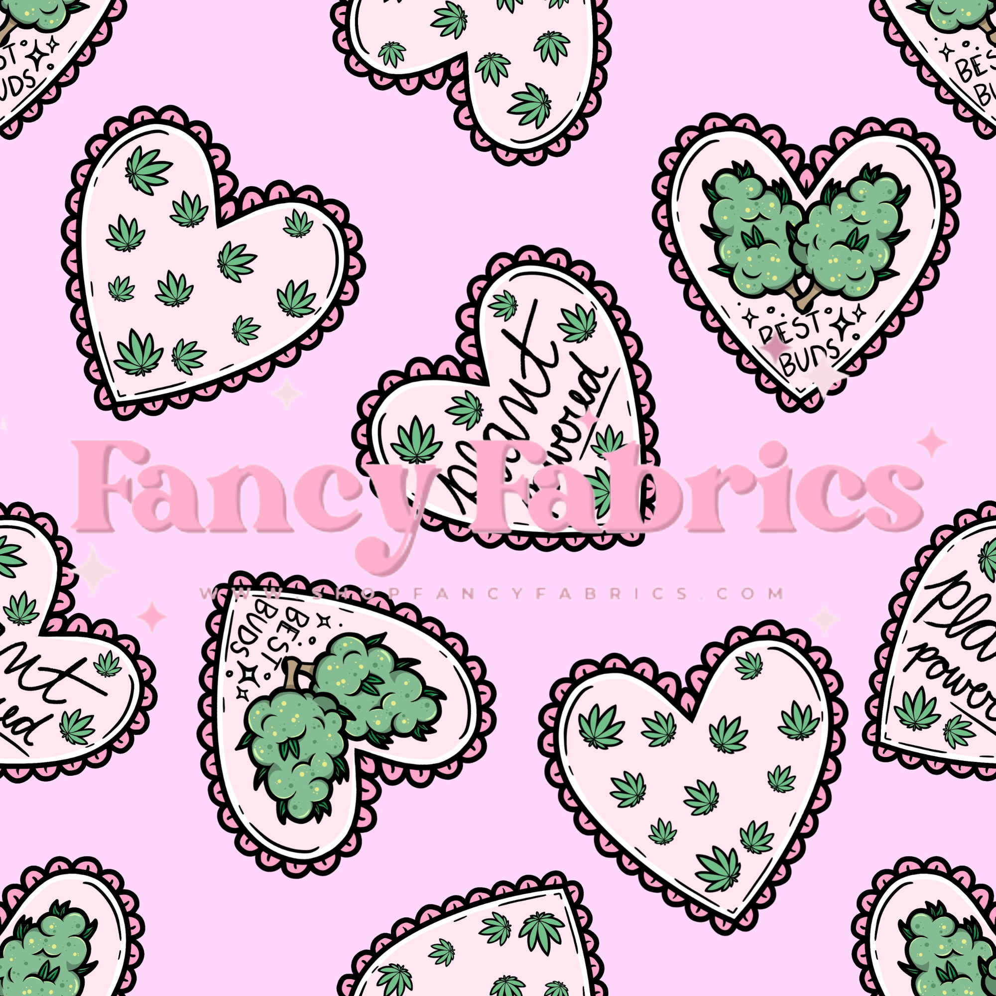 Plant Power (Pink) | PREORDER | By The Yard