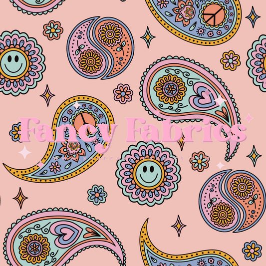 Lauren Liza Designs | Paisley Peach | PREORDER | By The Yard