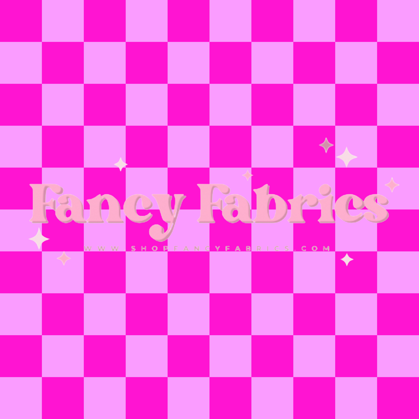 Pink Checkers | PREORDER | By The Yard