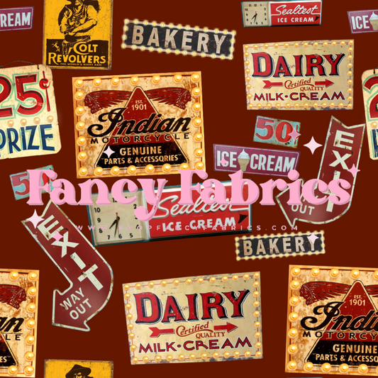 Vintage Signs | PREORDER | By The Yard