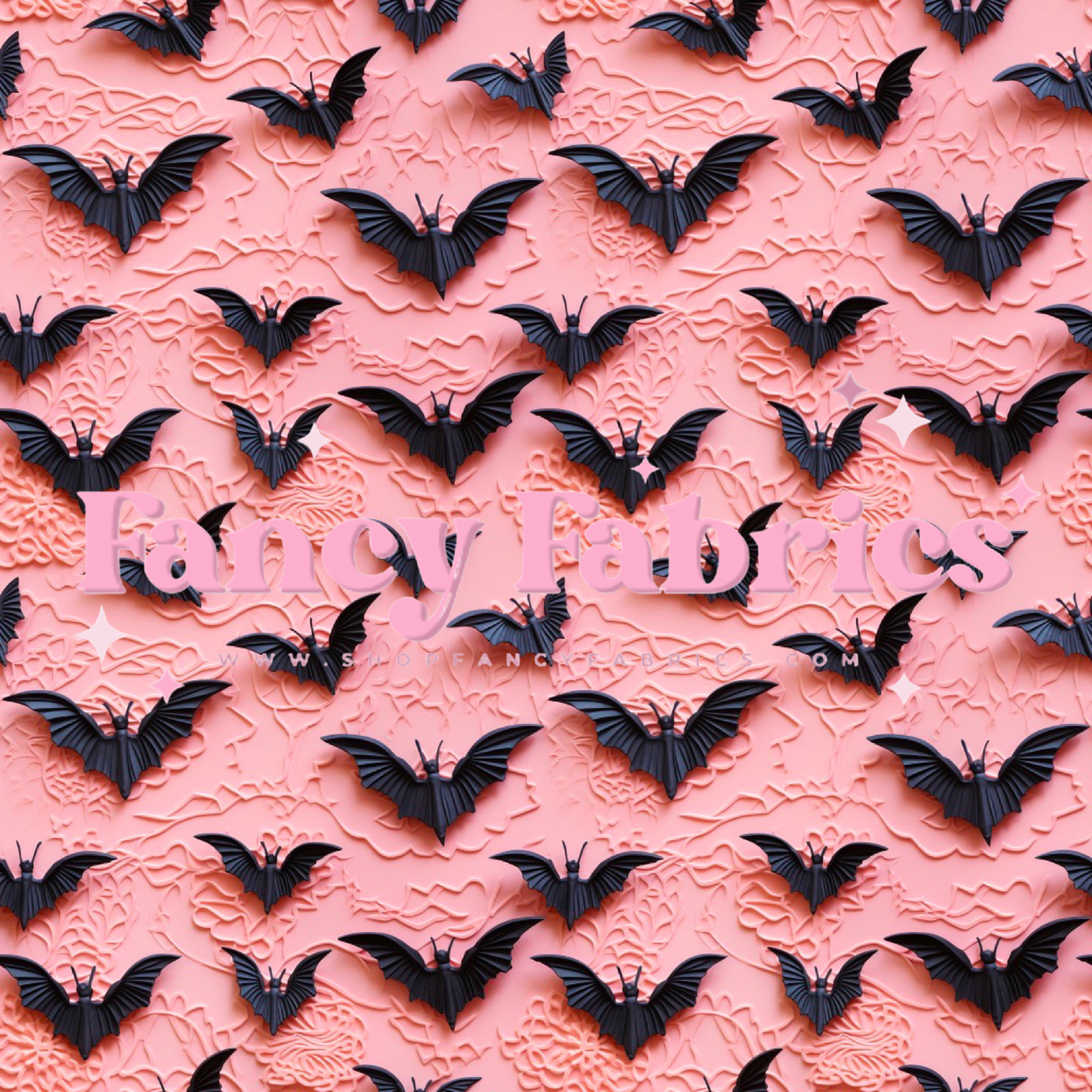 Bats (Peach) | PREORDER | By The Yard