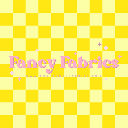 Yellow Checkers | PREORDER | By The Yard