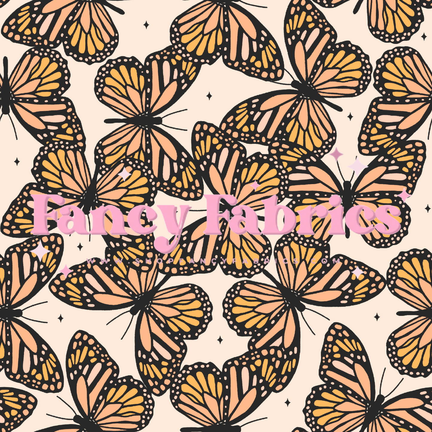 Beige Monarchs | PREORDER | By The Yard