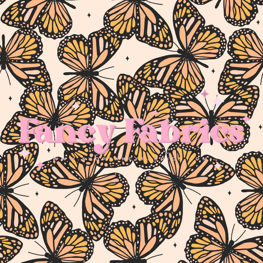 Beige Monarchs | PREORDER | By The Yard