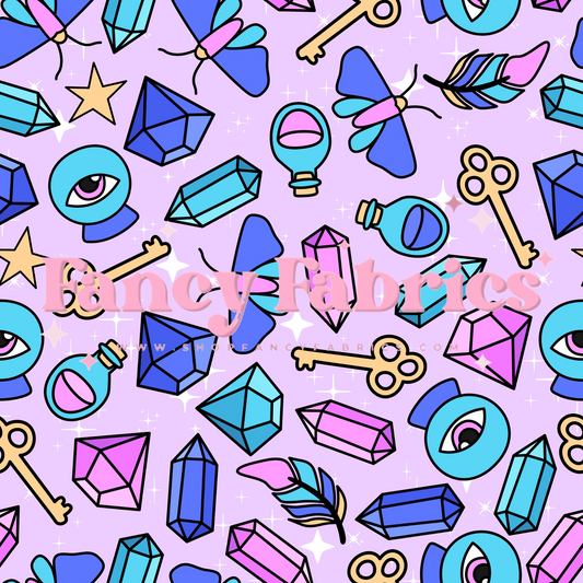 Crystals (Purple) | PREORDER | By The Yard