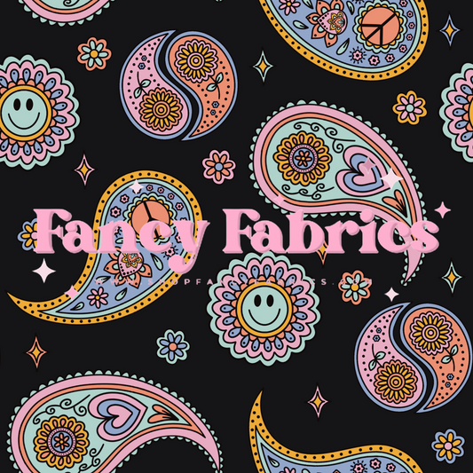 Lauren Liza Designs | Paisley Black | PREORDER | By The Yard