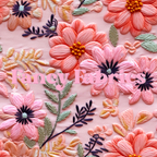 Pink Embroidery | PREORDER | By The Yard