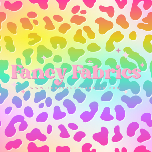 Creative Graphics | Rainbow Cheetah | PREORDER | By The Yard