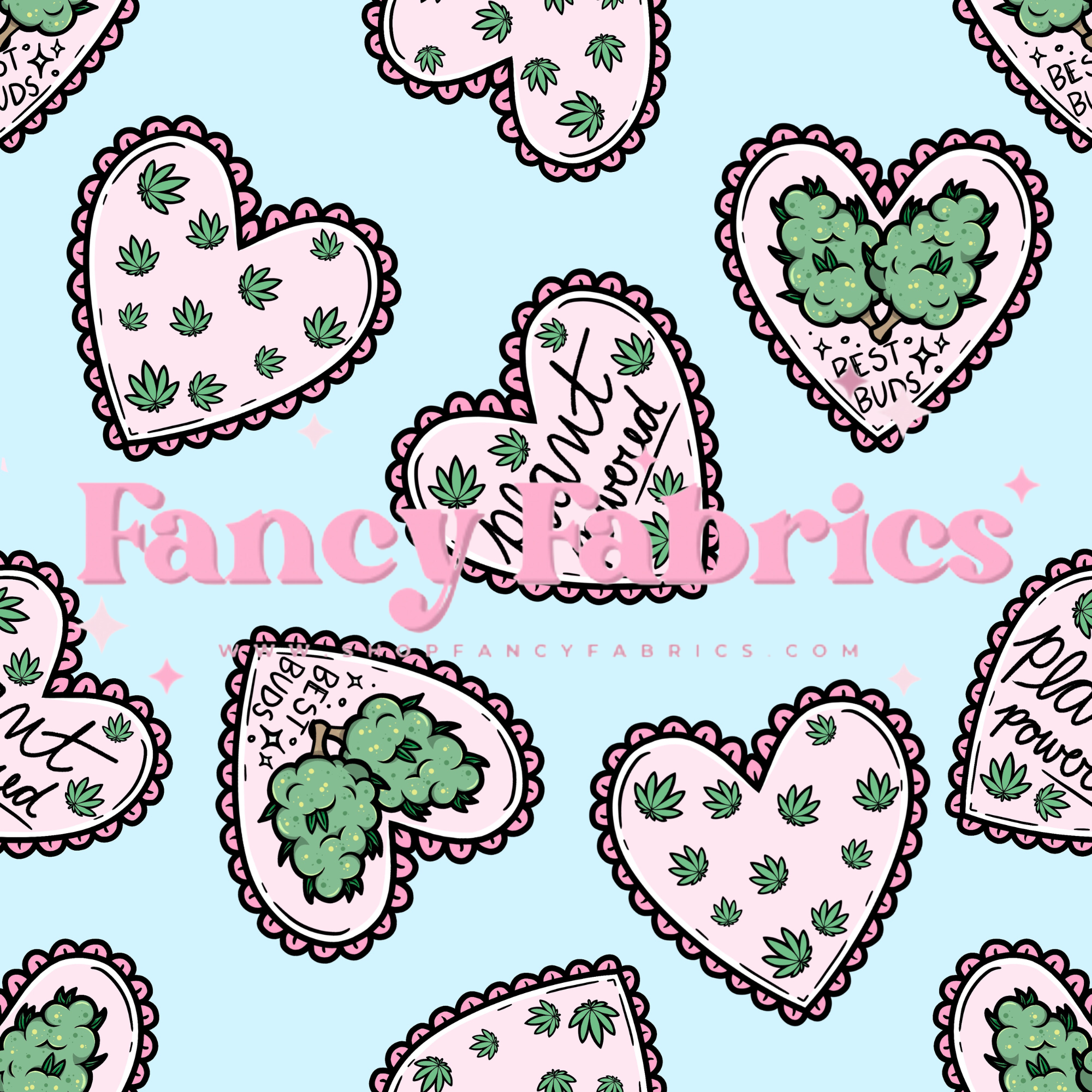 Plant Power (Blue) | PREORDER | By The Yard