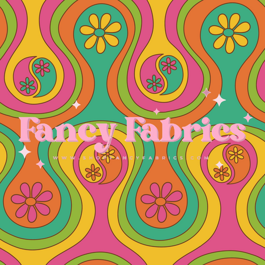 Lauren Liza Designs | Neon Groovy | PREORDER | By The Yard