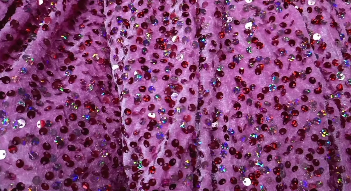 Pinky | Stretch Sequin Velvet | Ready To Ship