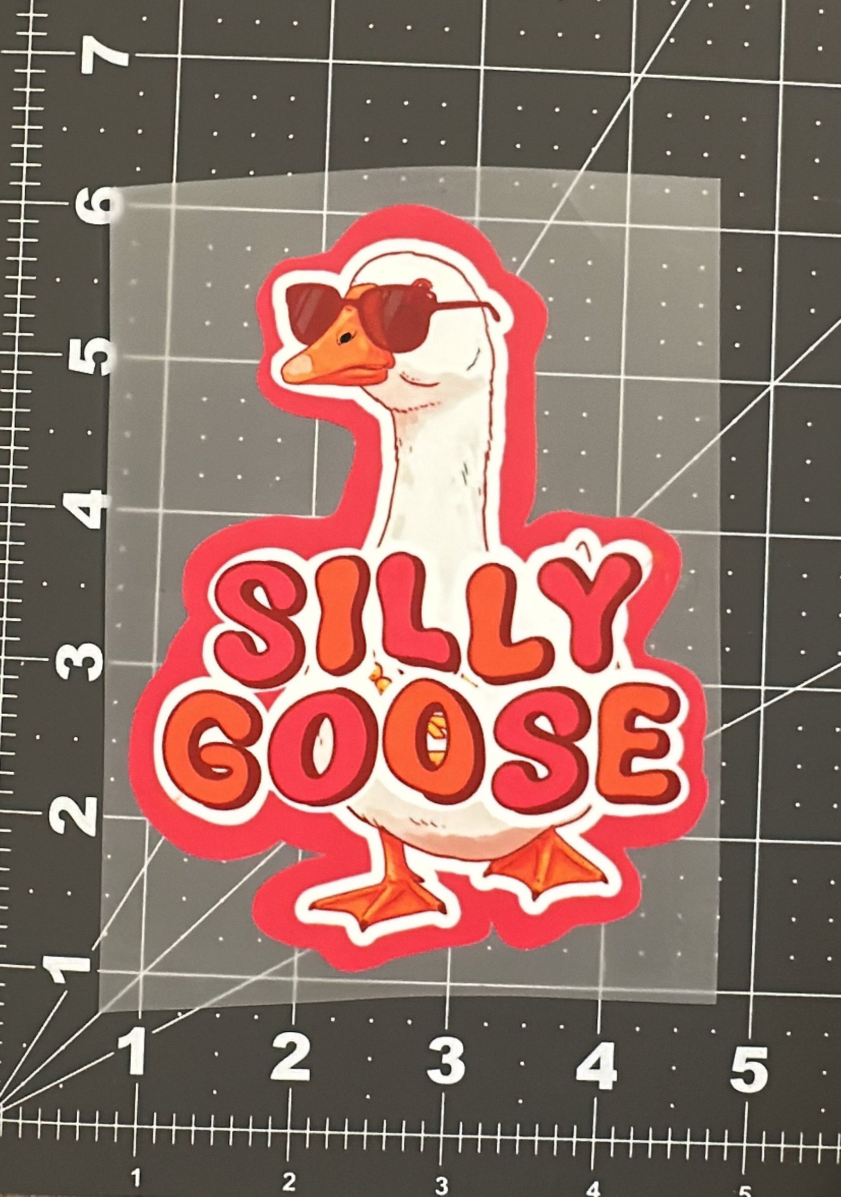silly goose dtf transfer toddler size