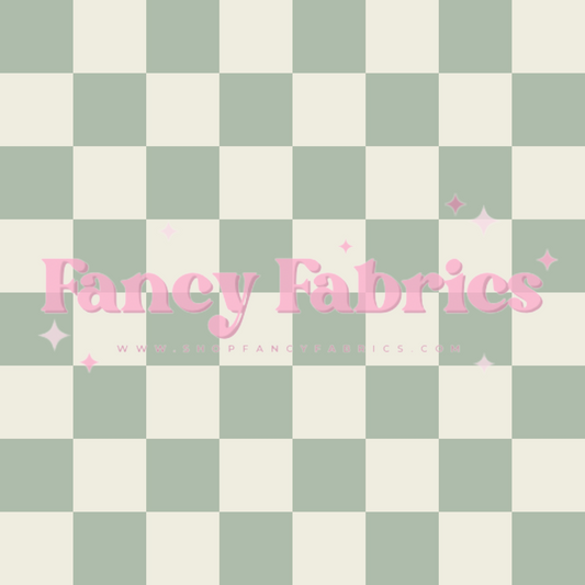 Lauren Liza Designs | Green Checkers | PREORDER | By The Yard