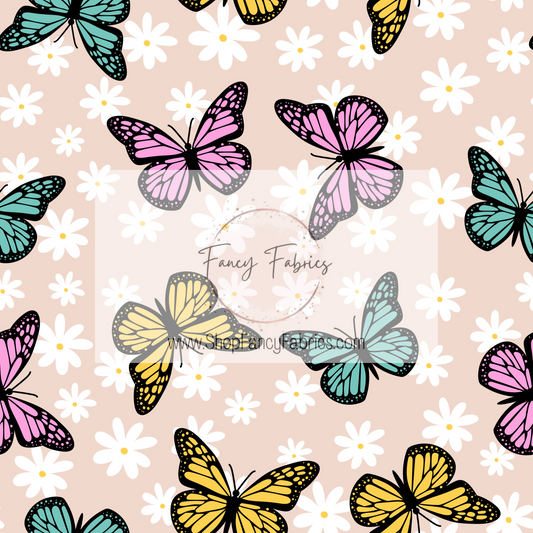 Butterfly Floral | PREORDER | By The Yard