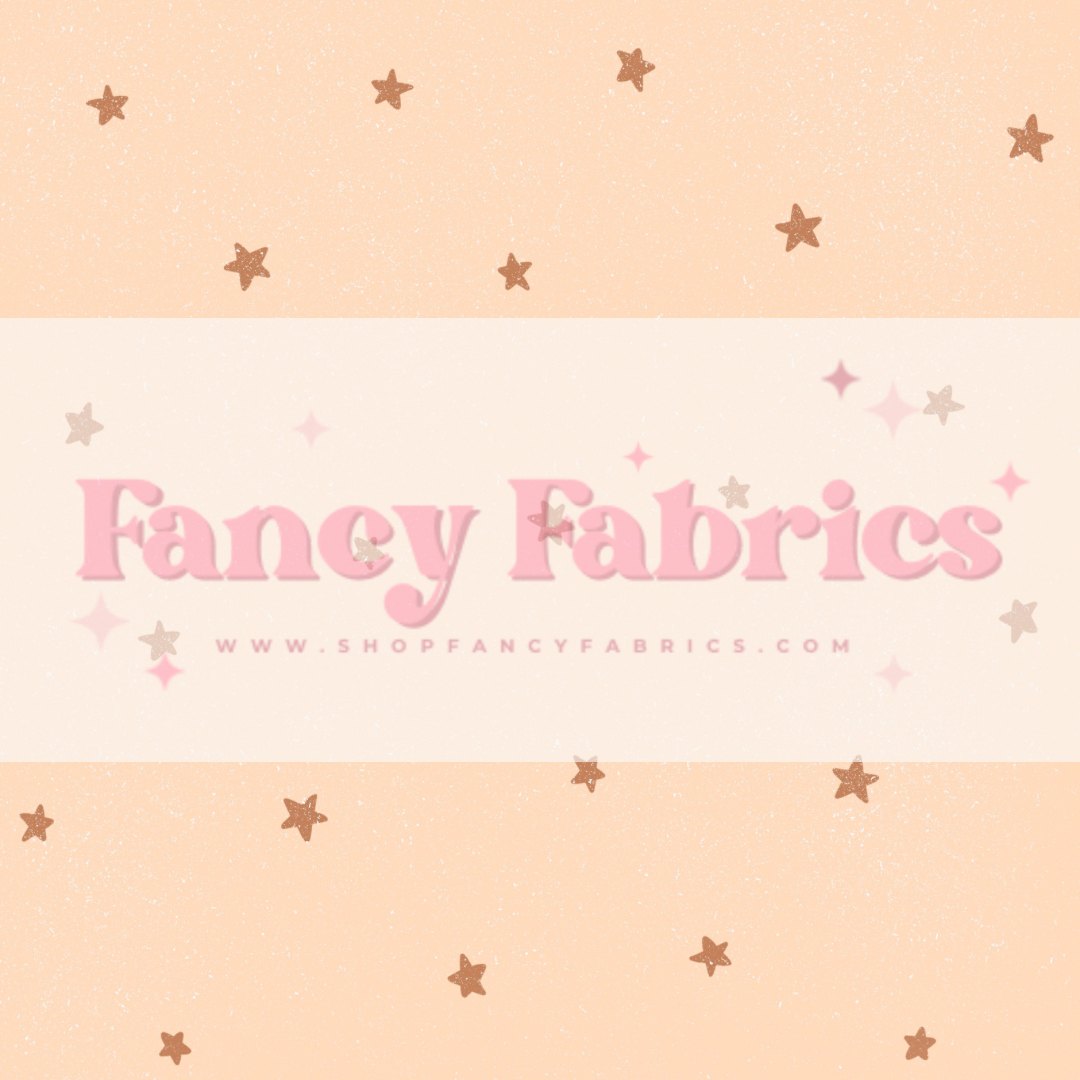 Tiny Brown Stars | PREORDER | By The Yard