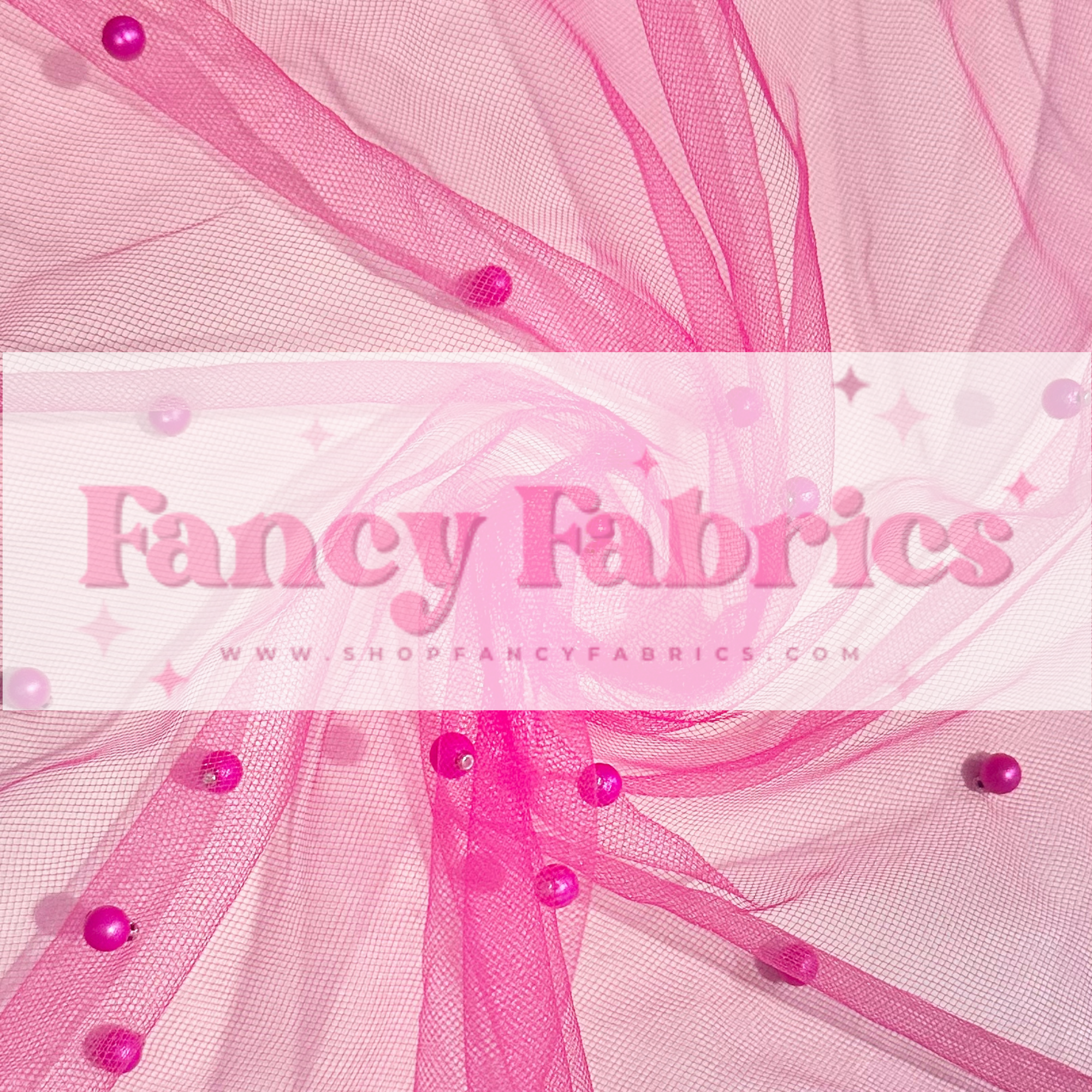 Hot Pink | Pearl Mesh | Ready To Ship