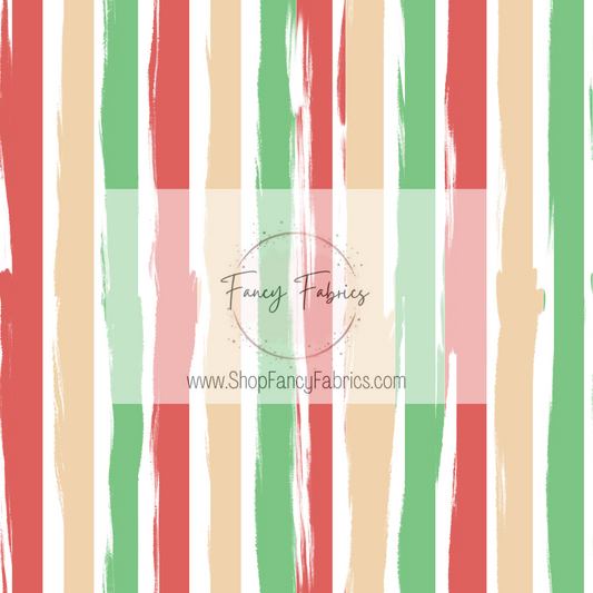 Distressed Christmas Stripes | PREORDER | By The Yard