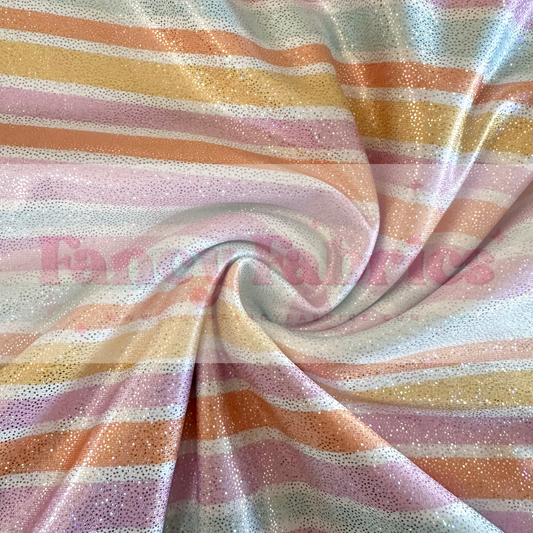 Summer Stripes | 4x4 Scaling | Printed Holographic | Ready To Ship