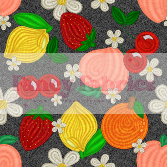 Fruit Embroidery | PREORDER | By The Yard