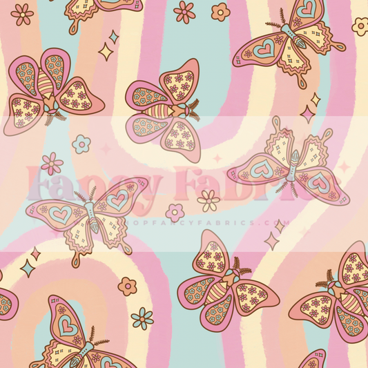 Lauren Liza Designs | Moths Colorful | PREORDER | By The Yard