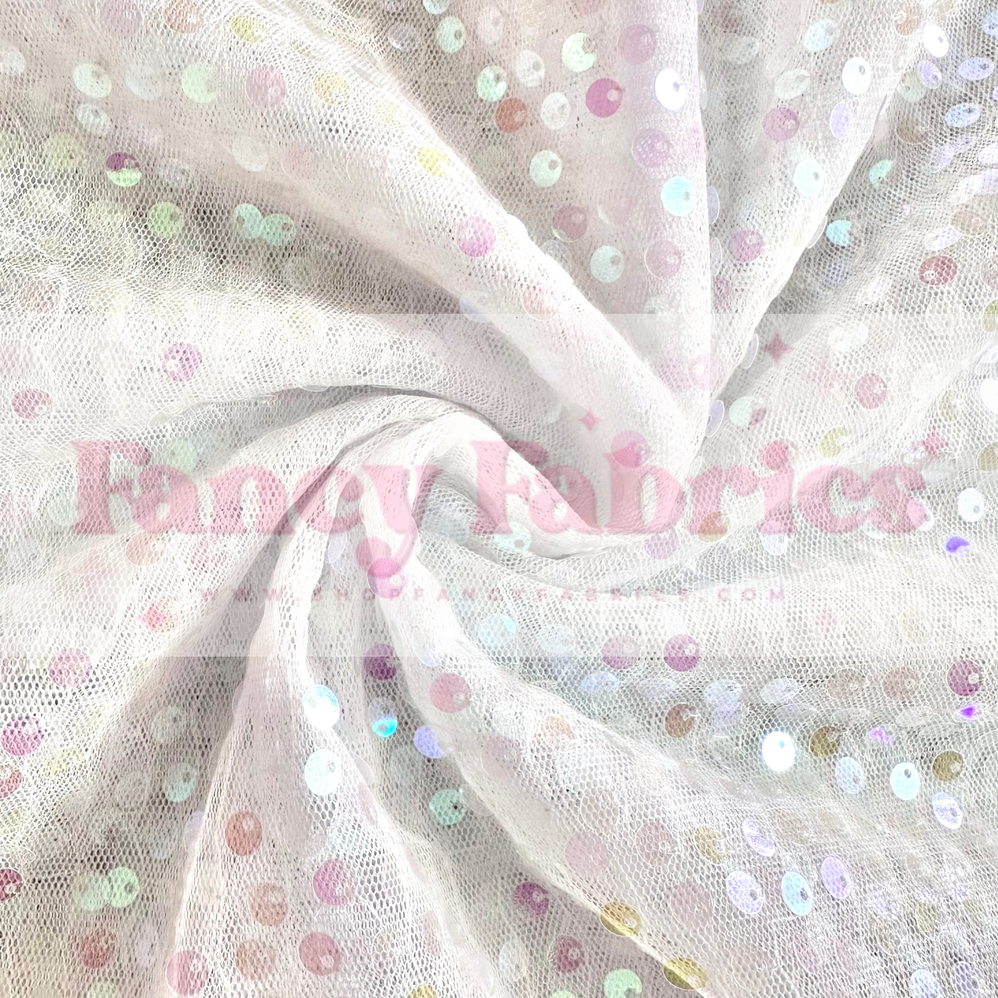 Blanc | Circle Sequin Mesh