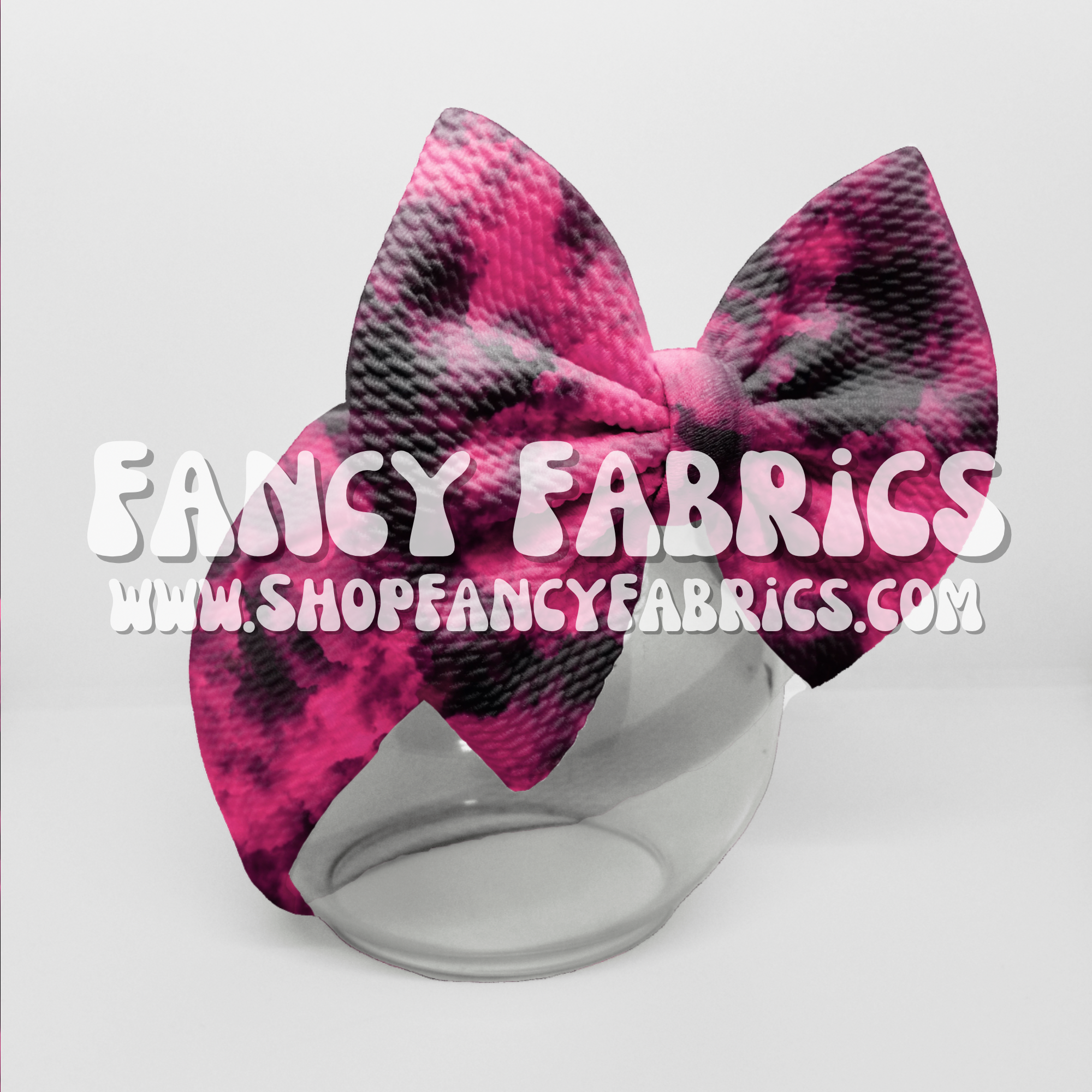 Pink + Black Tie Dye | PREORDER | By The Yard