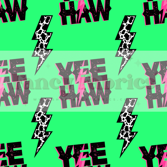 Yee Haw (Green) | PREORDER | Fabric By The Yard