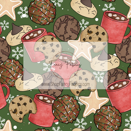 Christmas Cookies (Green) | PREORDER | By The Yard
