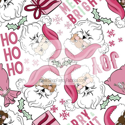 Pink Santa Friends | PREORDER | By The Yard