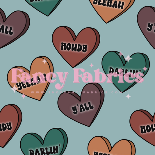 Lauren Liza Designs | Valentines Western Hearts | PREORDER | By The Yard