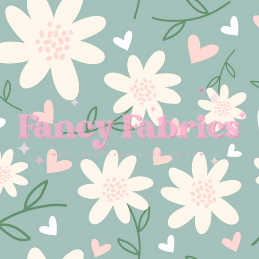 Creative Graphics | Seafoam Floral | PREORDER | By The Yard