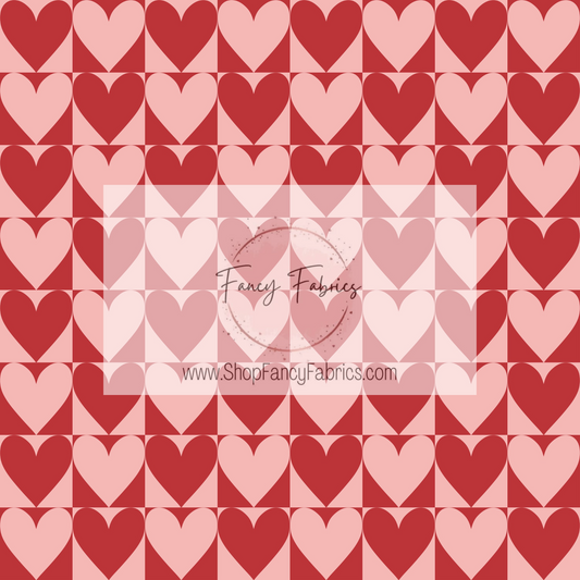 Heart Checkers | PREORDER | By The Yard