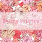 Pink Boho Sketched Floral | PREORDER | By The Yard