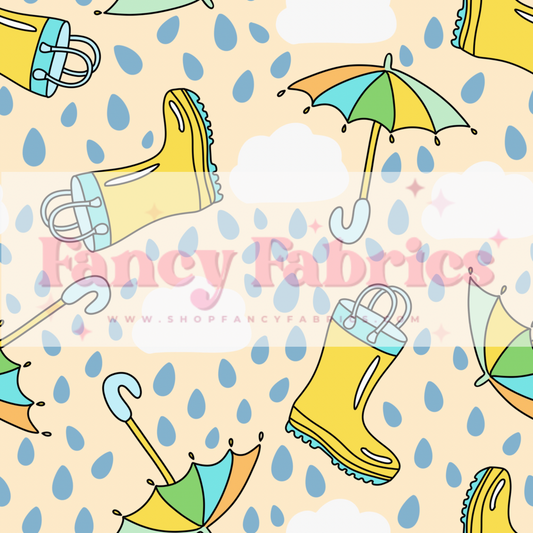 Yellow Rain Boots | PREORDER | By The Yard