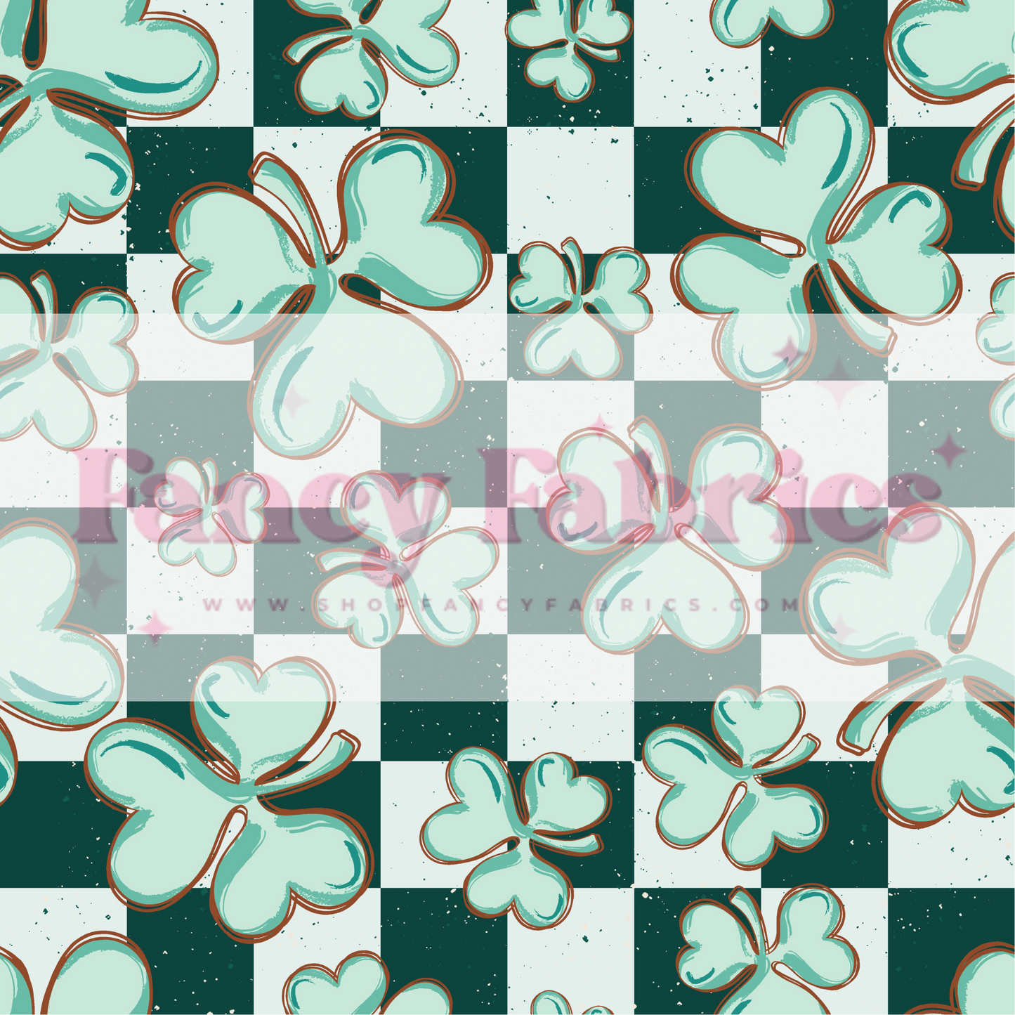 Muse Bloom | Shamrock Checkers (Green) | PREORDER | By The Yard