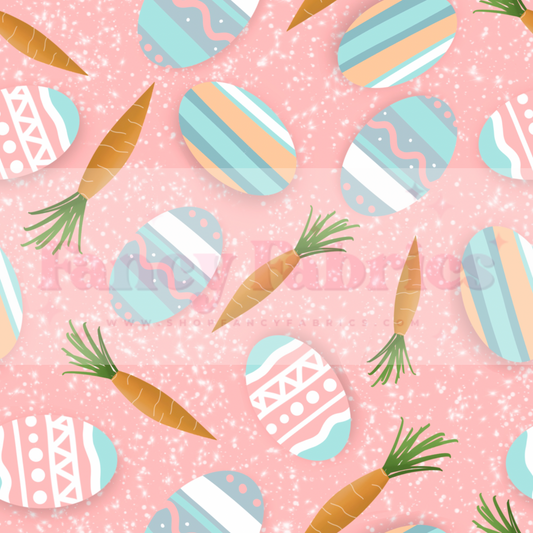 Creative Graphics | Easter Eggs (Pink) | PREORDER | By The Yard