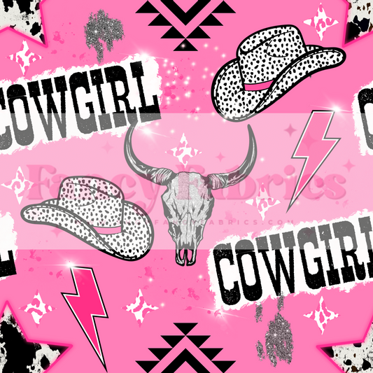Cowgirl (Pink) | PREORDER | Fabric By The Yard