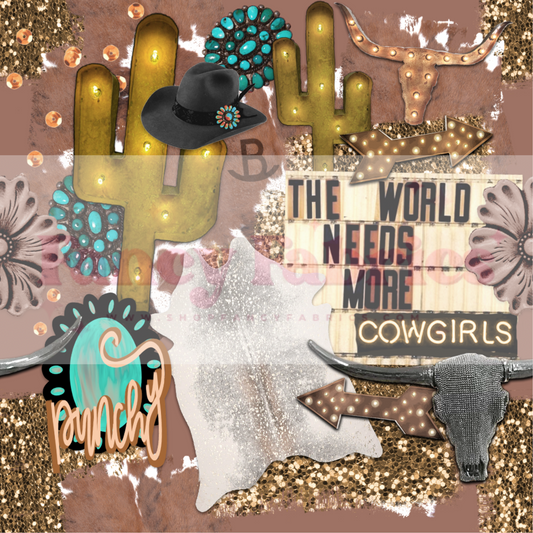 The World Needs More Cowgirls | PREORDER | By The Yard