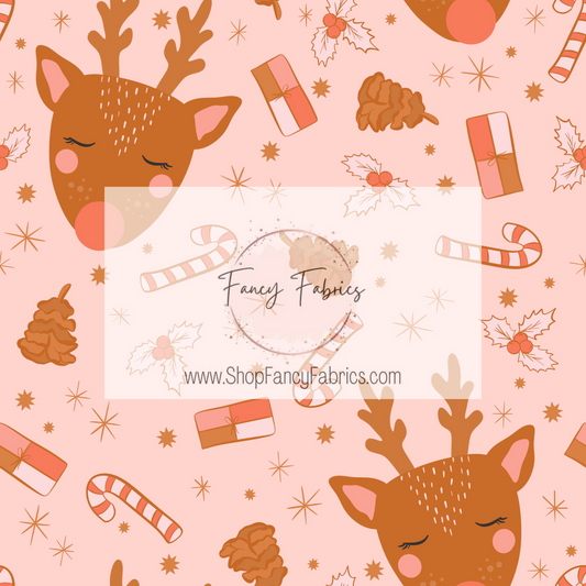 Sweet Rudolph (Pink) | PREORDER | By The Yard